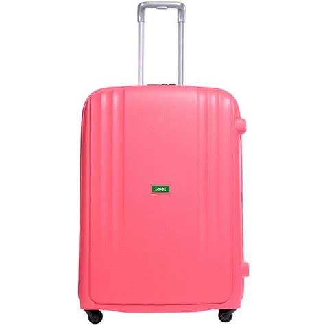 Lojel Womens Streamline Medium Upright Spinner Suitcase Pink 540 Brl Liked On Polyvore