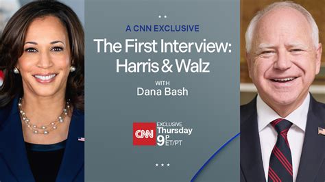 How To Watch Kamala Harris Tim Walz S First Interview As Democratic