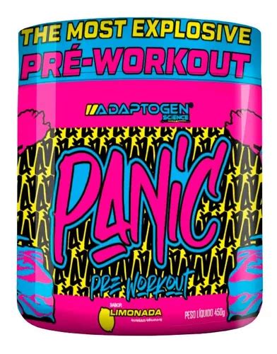 Panic Pre Workout 450g Limonada Adaptogen Parcelamento Sem Juros