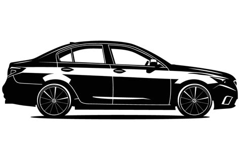 Sedan Car Silhouette Vector Art At Vecteezy