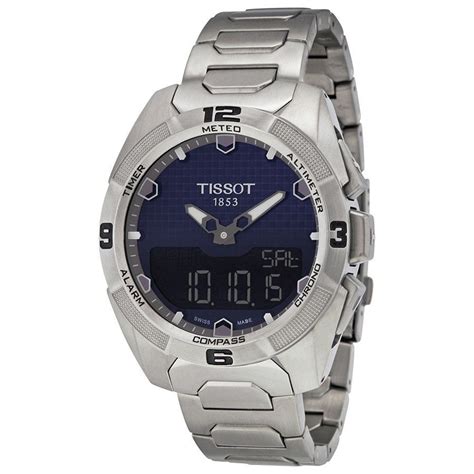 Tissot T Touch Expert Solar Blue Dial Mens Watch T0914204404100