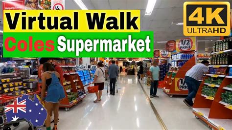 Walk Inside Coles Supermarket 4k Tour Visit Sydney Australia