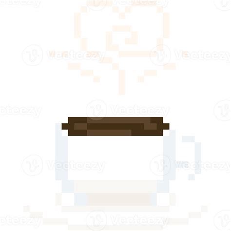 Pixel art coffee cup 31098048 PNG