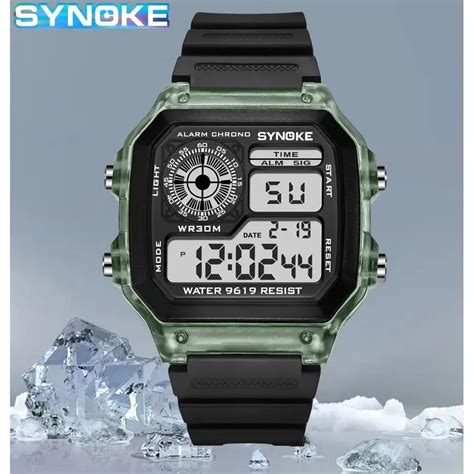 Synoke Montres Num Riques Tanches Pour Hommes Et Femmes Montre Bracelet