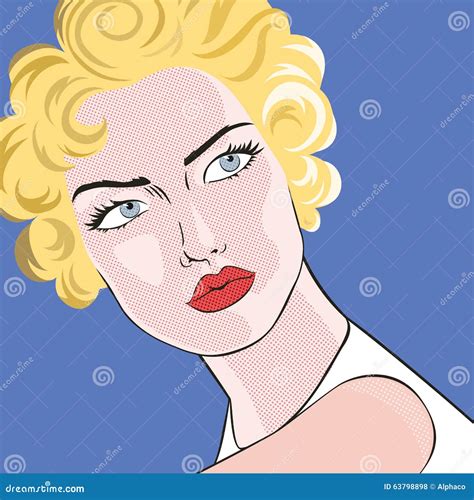 Blonde Woman Stock Vector Illustration Of Glasses Blonde