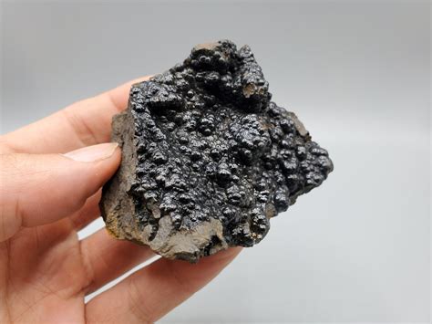 botryoidal black geothite  matrix etsy