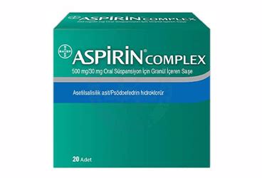 Aspirin Complexoral Suspansiyon Granullu Mg Sase Nedir Ve Ne