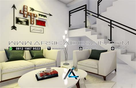 DESAIN INTERIOR RUMAH TYPE 3 6 X 12 METER PEMILIK BAPAK KEVIN