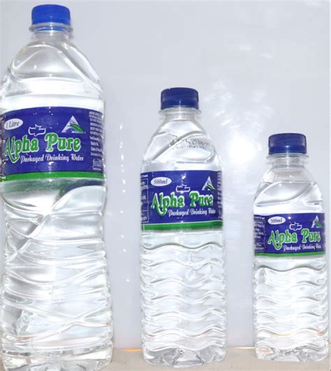 Alpha Pure Transparent 1 Litre Packaged Drinking Water Packaging Size