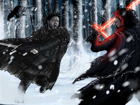 Jon Snow Vs Kylo Ren Final By Thenightfallcrow On Deviantart