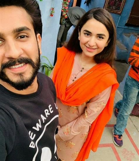 Yumna Zaidi And Imran Ashraf On The Sets Of Inkaar | Reviewit.pk