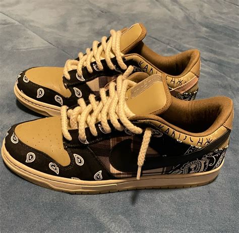 Nike Dunk Low Travis Scott Tênis Masculino Nike Usado 71800747 Enjoei
