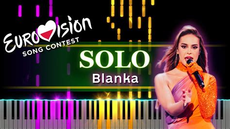 Blanka Solo Poland Eurovision 2023 Piano Tutorial Sheet Piano