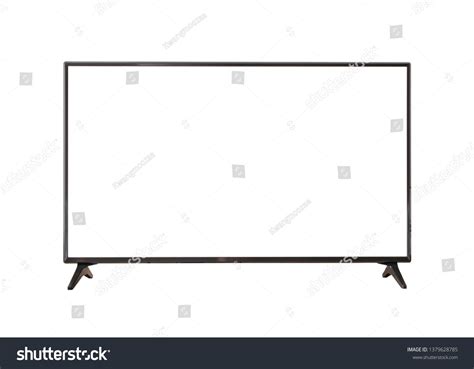 White Screen Led Tv Television Isolated Stock Photo 1379628785