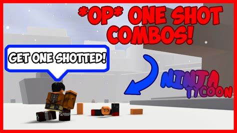 Op One Shot Combos In Ninja Tycoon Roblox Youtube