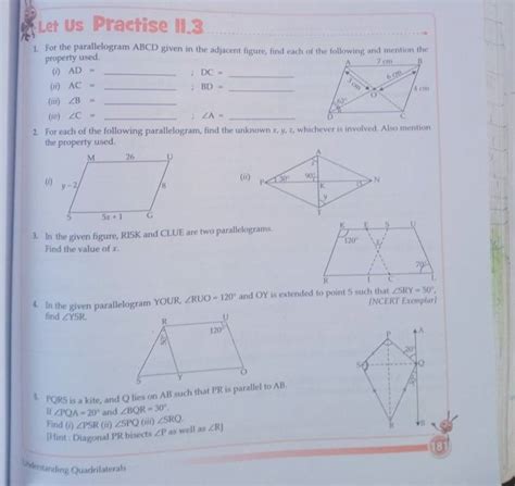 In The Figuregiven Below ABCD Is A Rhombus Find The Value Of X And Y