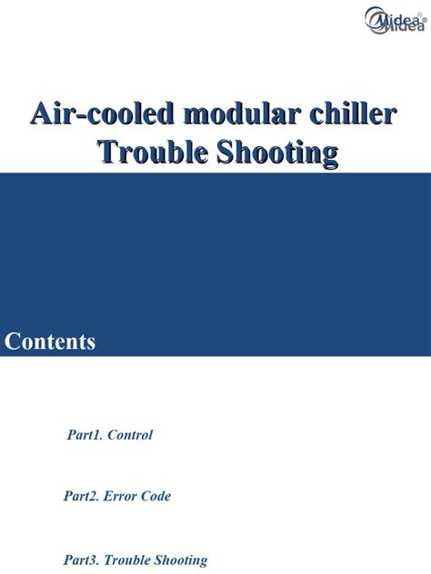 6.Air-cooled Modular Chiller Trouble Shooting | PDF | Heat Exchanger ...