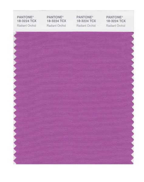 Pantone Tcx Swatch Card Radiant Orchid Design Info