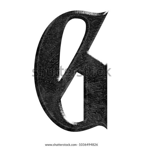 Rocky Black Metal Stone Style Uppercase Stock Illustration 1036494826