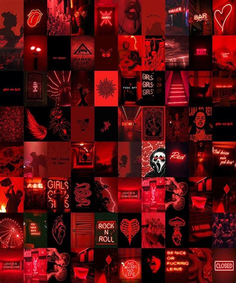 Red Aesthetic Aesthetic Collage Aesthetic Pictures Light Red Light