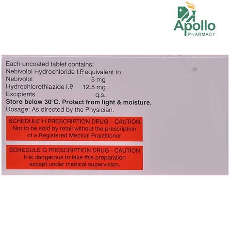 Nebistar H Tablet S Price Uses Side Effects Composition Apollo