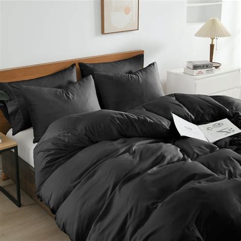 100 Viscose Derived From Bamboo Duvet Cover Set Queen Silky Soft