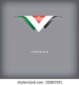 State Symbols Colors Flag Jordan Vector Stock Vector (Royalty Free ...