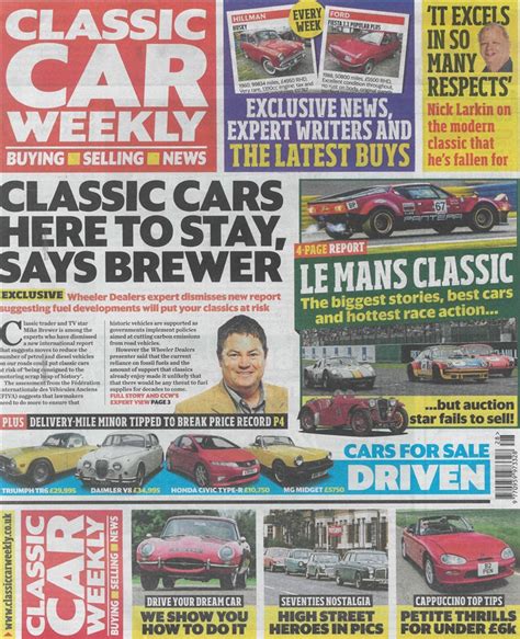 Classic Car Weekly Magazine Subscription