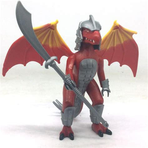 Playmobil Dragon Ail Guerrier Rouge