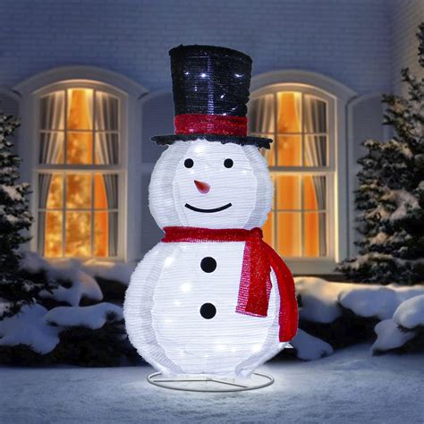 Outdoor Lighted Snowman