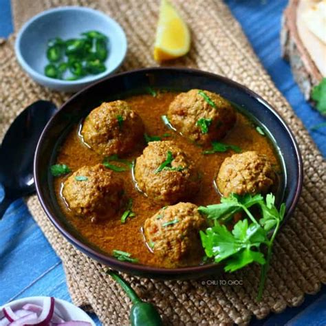 Beef Kofta Curry Pakistani Meatballs Curry Chili To Choc