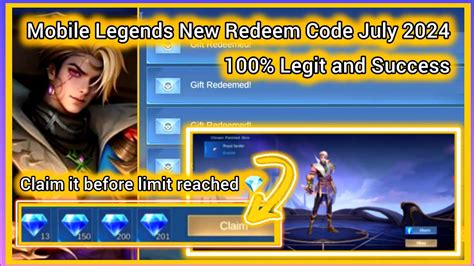 Mobile Legends Redeem Codes July 10 2024 MLBB Diamond Reward Codes