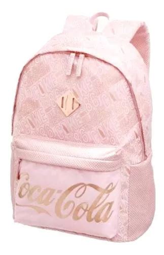 Mochila De Costa G Juvenil Coca Cola Blush Pacific Parcelamento Sem Juros