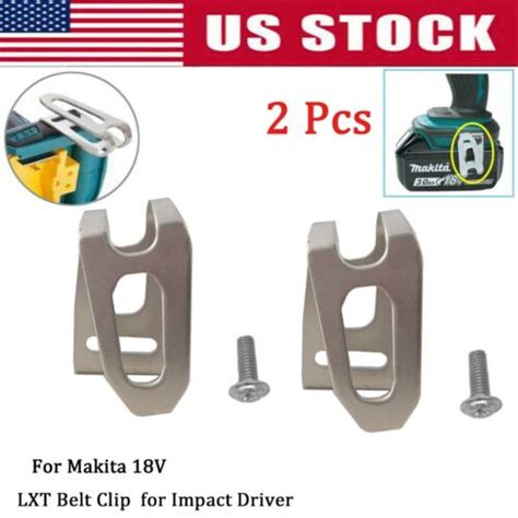 2PCS Belt Clip Hooks For Makita LXT 14 4V 18V Battery Tool Impact