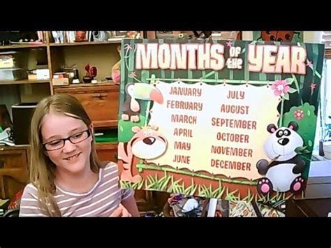 MONTHS OF THE YEAR. Месяцы года на английском языке. Easy English, ESL,