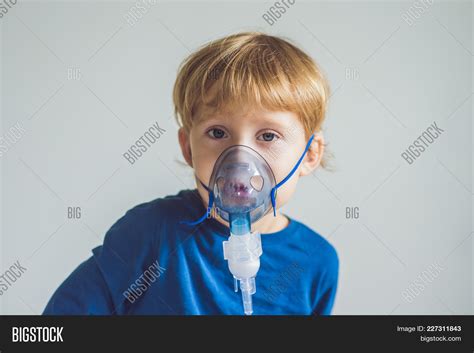 Boy Making Inhalation Image And Photo Free Trial Bigstock