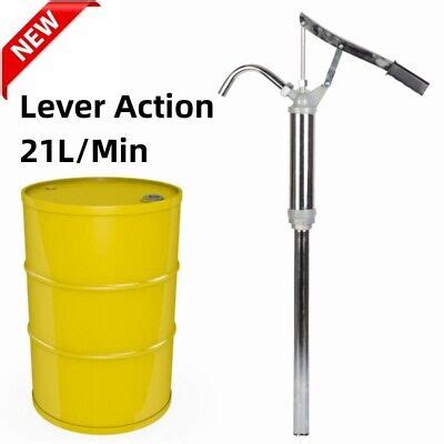 Heavy Duty Lever Action Barrel Pump 55 Gallon Oil Fuel Hand Barrel Drum