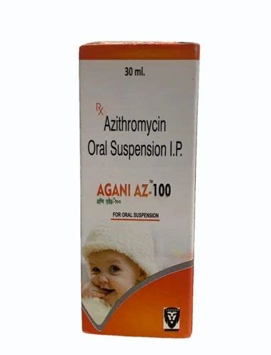 Agani Az 100 Azithromycin Oral Suspension Syrup 100mg 5ml At Rs 50 Box In Baddi