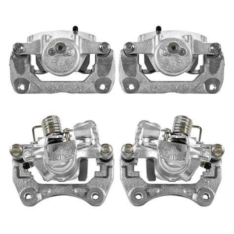 Autoshack Front And Rear Brake Calipers Set Of 4 Assembly With Bracket