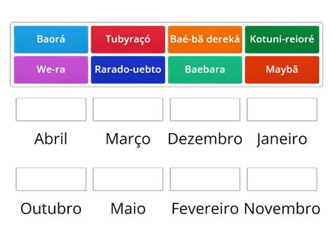 Calendário Indígena Połącz w pary