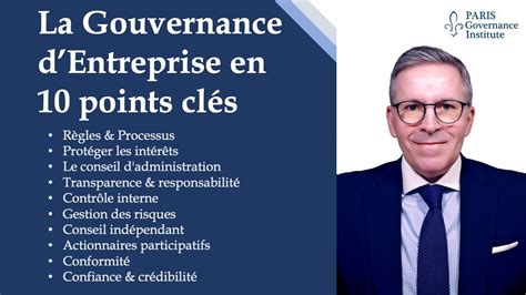 Les Points Cl S De La Gouvernance D Entreprise Fr Youtube