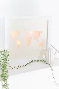 Beleuchtete Weltkarte DIY Lightbox Basteln Ars Textura DIY Blog