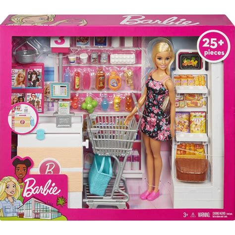 Mu Eca Barbie Vamos Al Supermercado Mattel Precio Guatemala