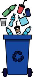 Plastic And Disposables Products Garbage Vector Image