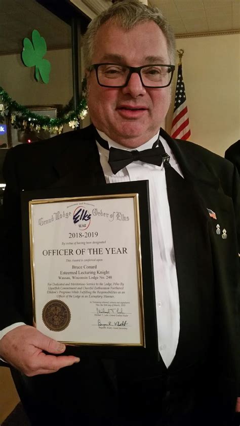 Bruce Conard On Linkedin Proud To Be Awarded Officer Of The Year For