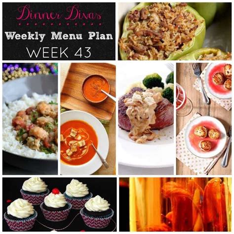 Dinner Divas Weekly Meal Plan 43 At The Speckled Palate Meals For The