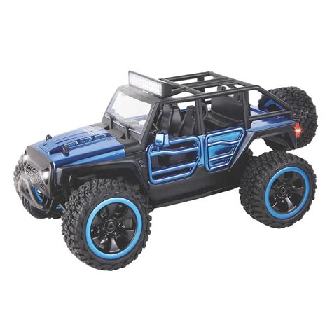 Power Craze 1 24 Safari Racer Battery RC Car Blue Buggy Walmart