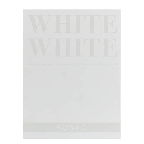 Fabriano White White Pad 9 X 12