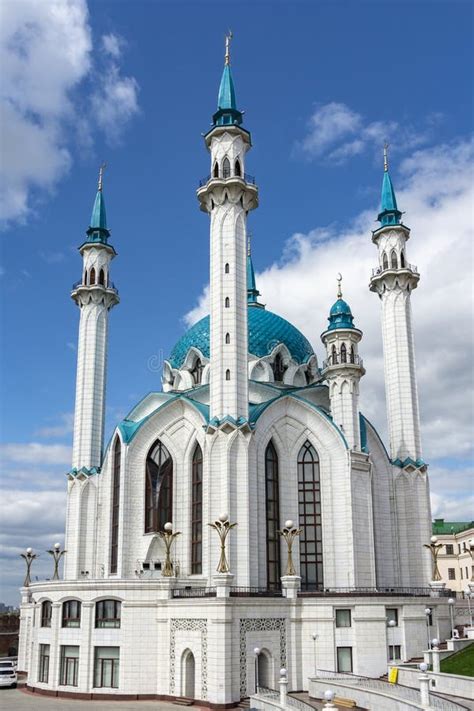 Kazan, Russia - August 9, 2018: Kul Sharif Mosque Kol Sharif, Qolsherif ...