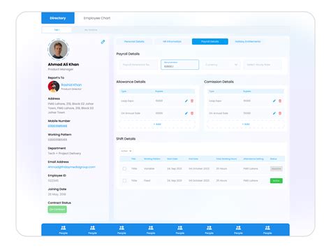 Employee Management System Ui Design By Muhammad Shahzaib Khan On Dribbble